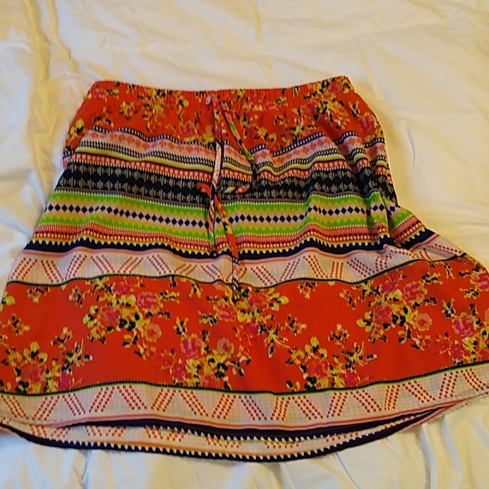 EUC bright summer skirt
